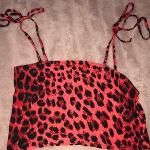 Red Cheetah Print Tank